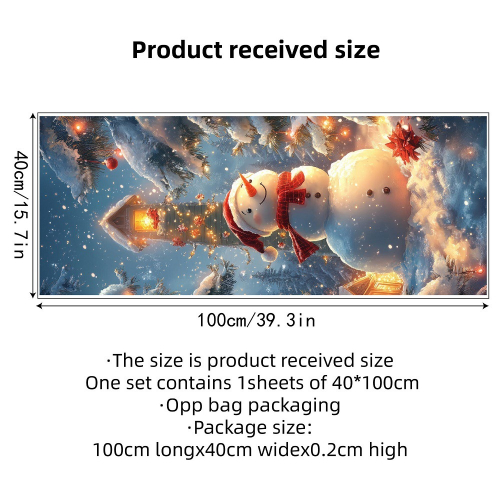 Новогодняя интерьерная наклейка 5163