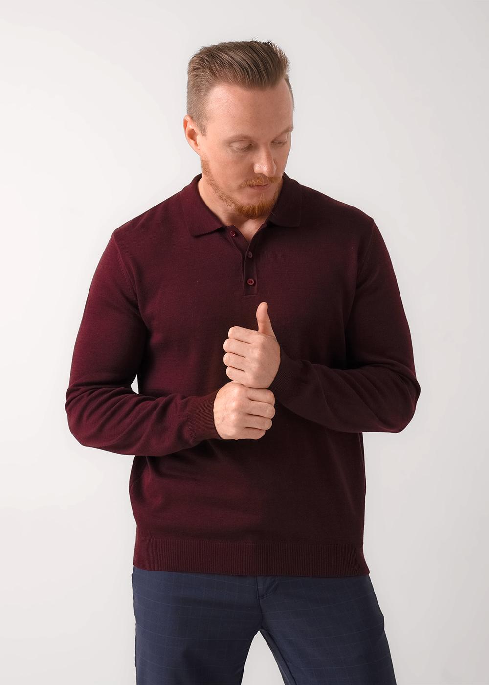 Ст.цена 1949р CLE 454565/11ха Поло мужское 454565/11ха бордовый