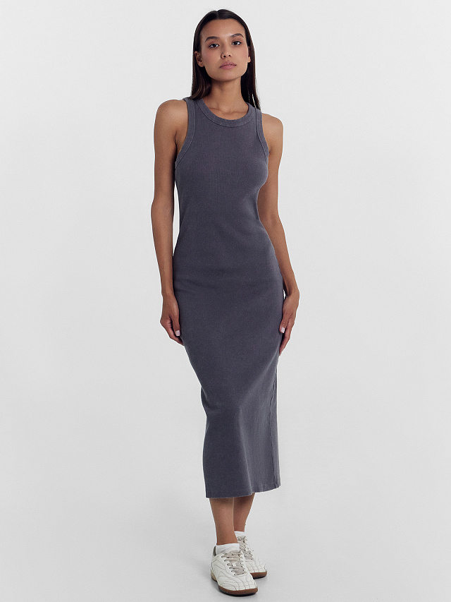 Платье женское в сером цвете