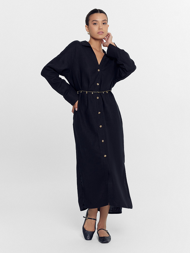 Платье женское в черном цвете