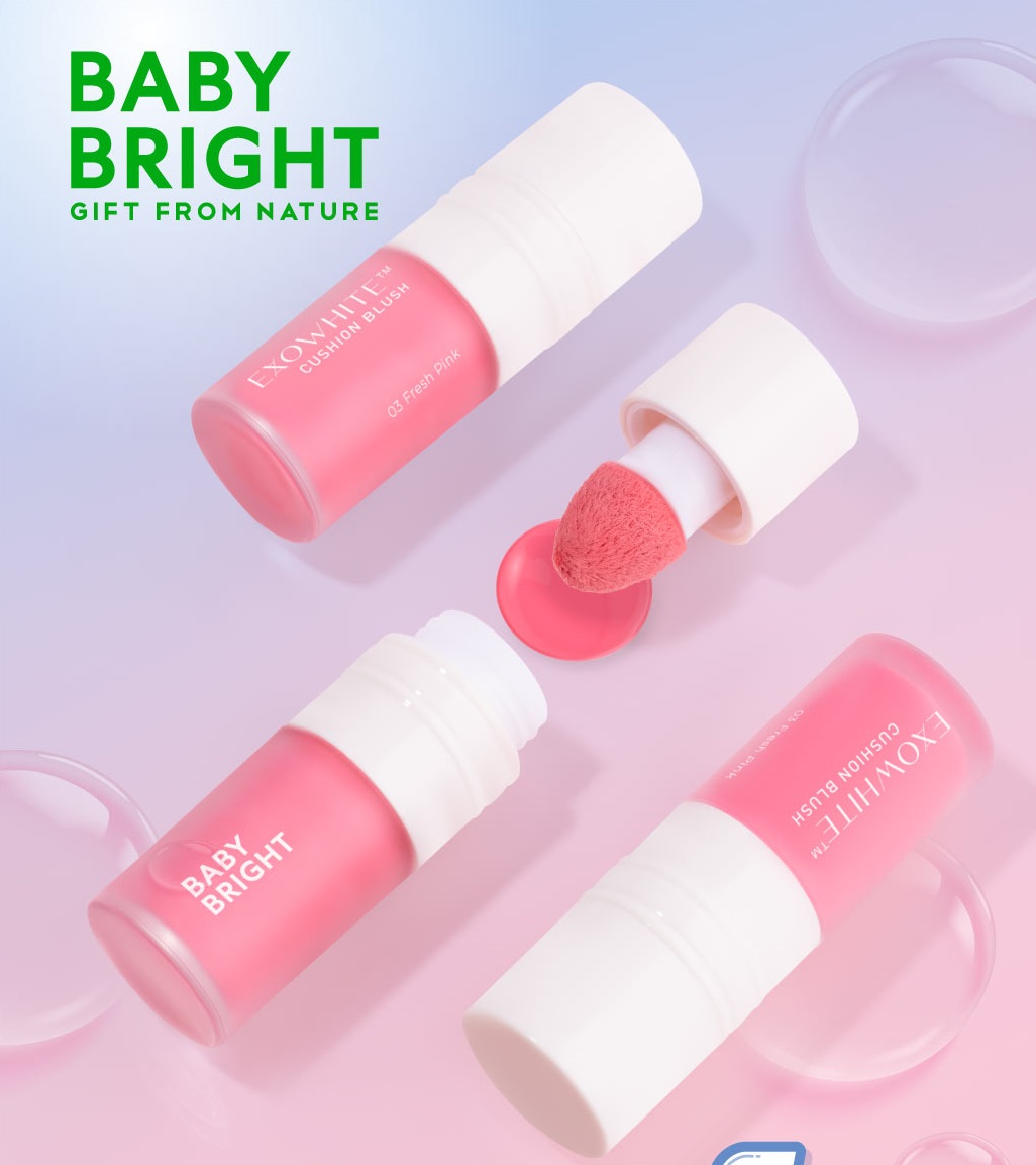 Румяна-Кушон «Exowhite» Розовый кролик №02 BABY BRIGHT