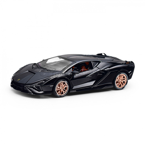 Машина металл свет-звук lamborghini sian, 20,8 см, двери, багажник, коробка