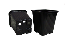 Горшок мягкий рассадный 0,4 л (9*9*8) КВ9М квадратный/1500 / 2430 шт