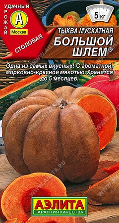 Тыква Большой шлем® мускатная 1 г ц/п Аэлита, 4-5 кг