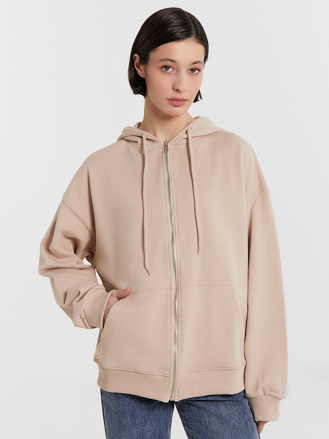 Толстовка женская бежевая