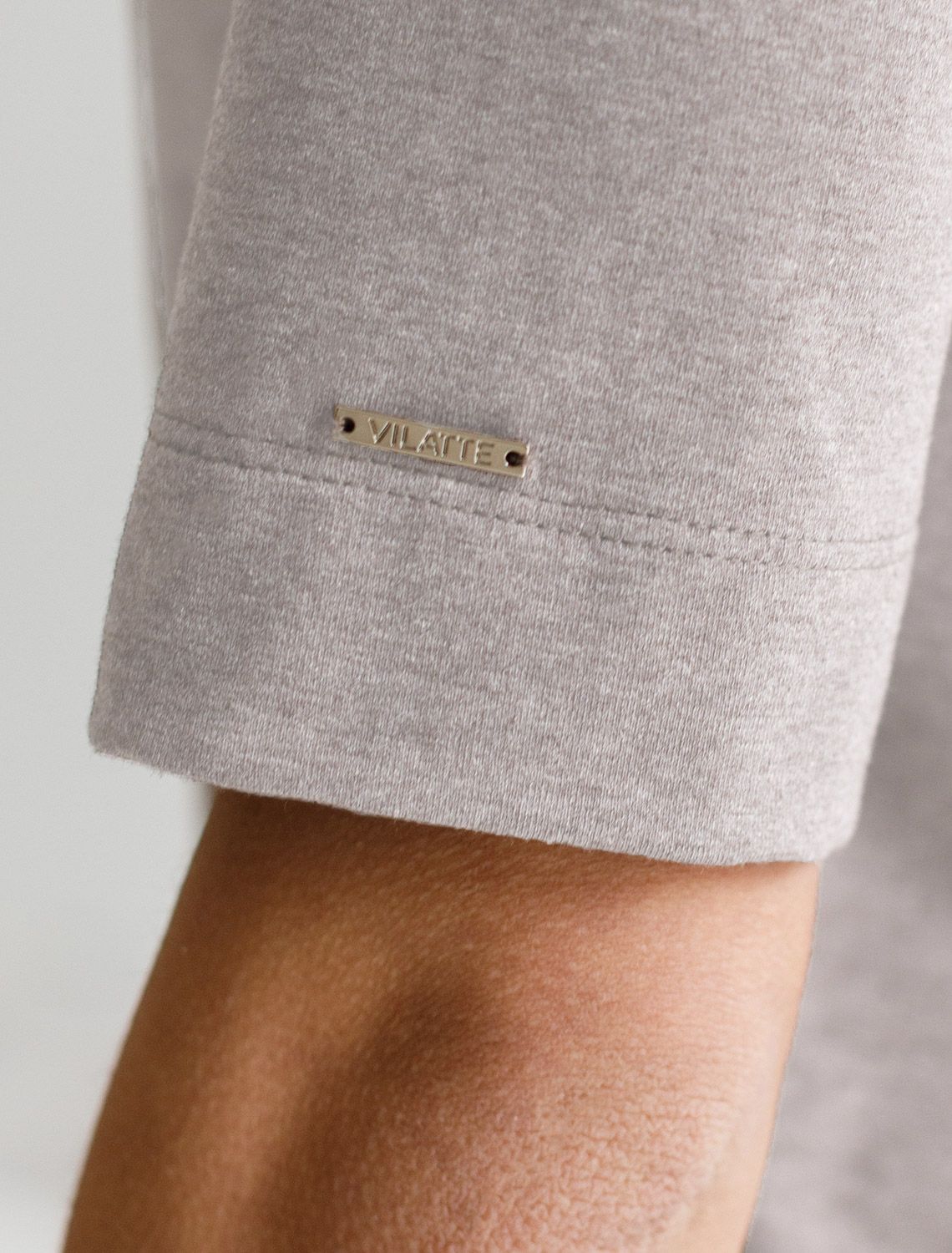 Ст.цена 1350р Джемпер из премиального хлопка с эластаном D49.112 кофейный меланж