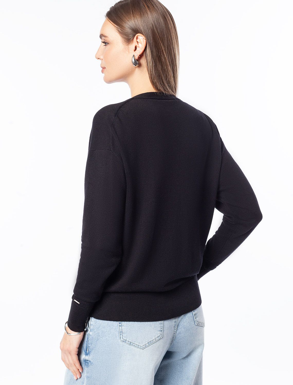 Ст.цена 2390р Кардиган тонкой вязки из вискозы D31.137 черный