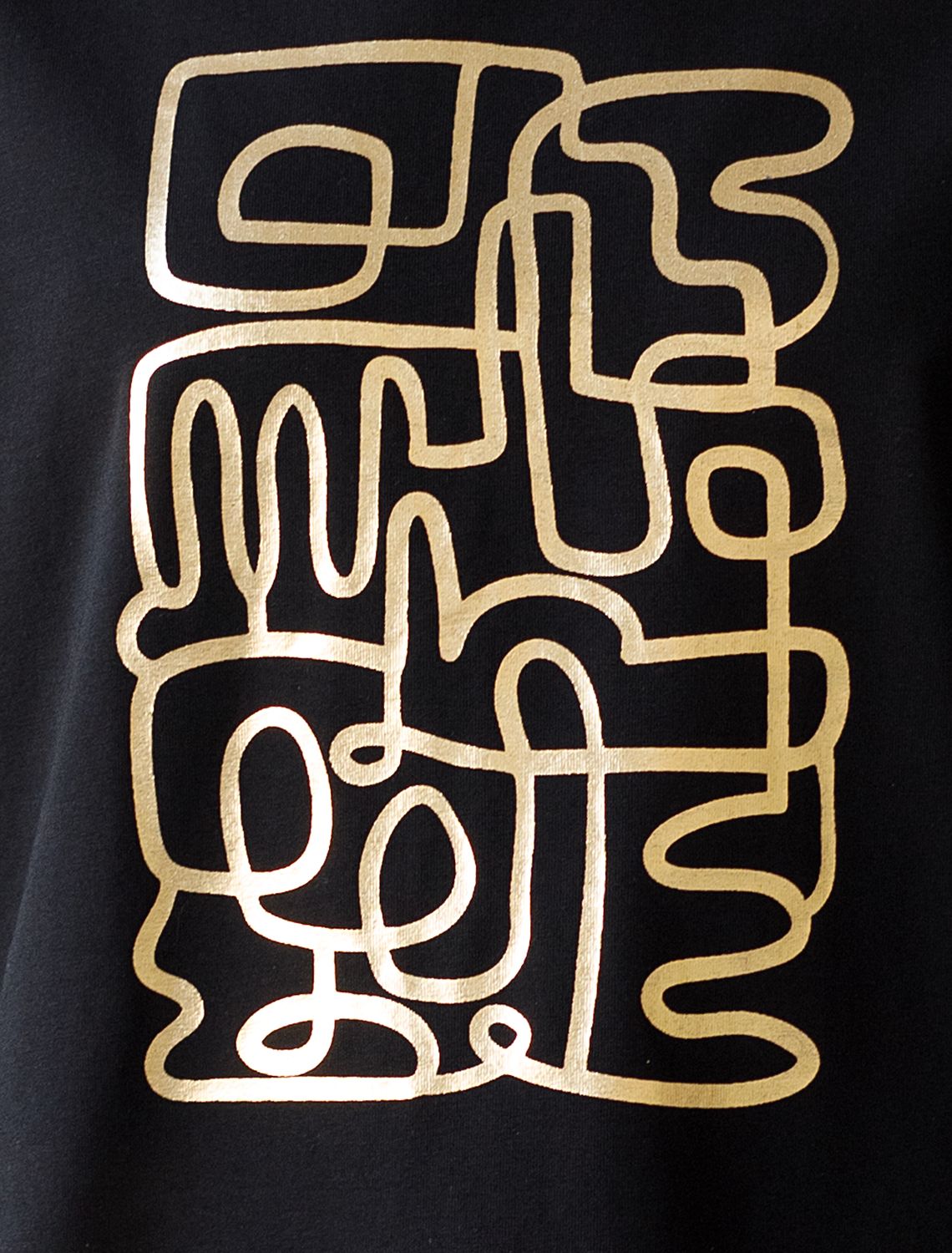 Ст.цена 1490р Футболка из премиального хлопка с авторским принтом D49.098 черный_лабиринт