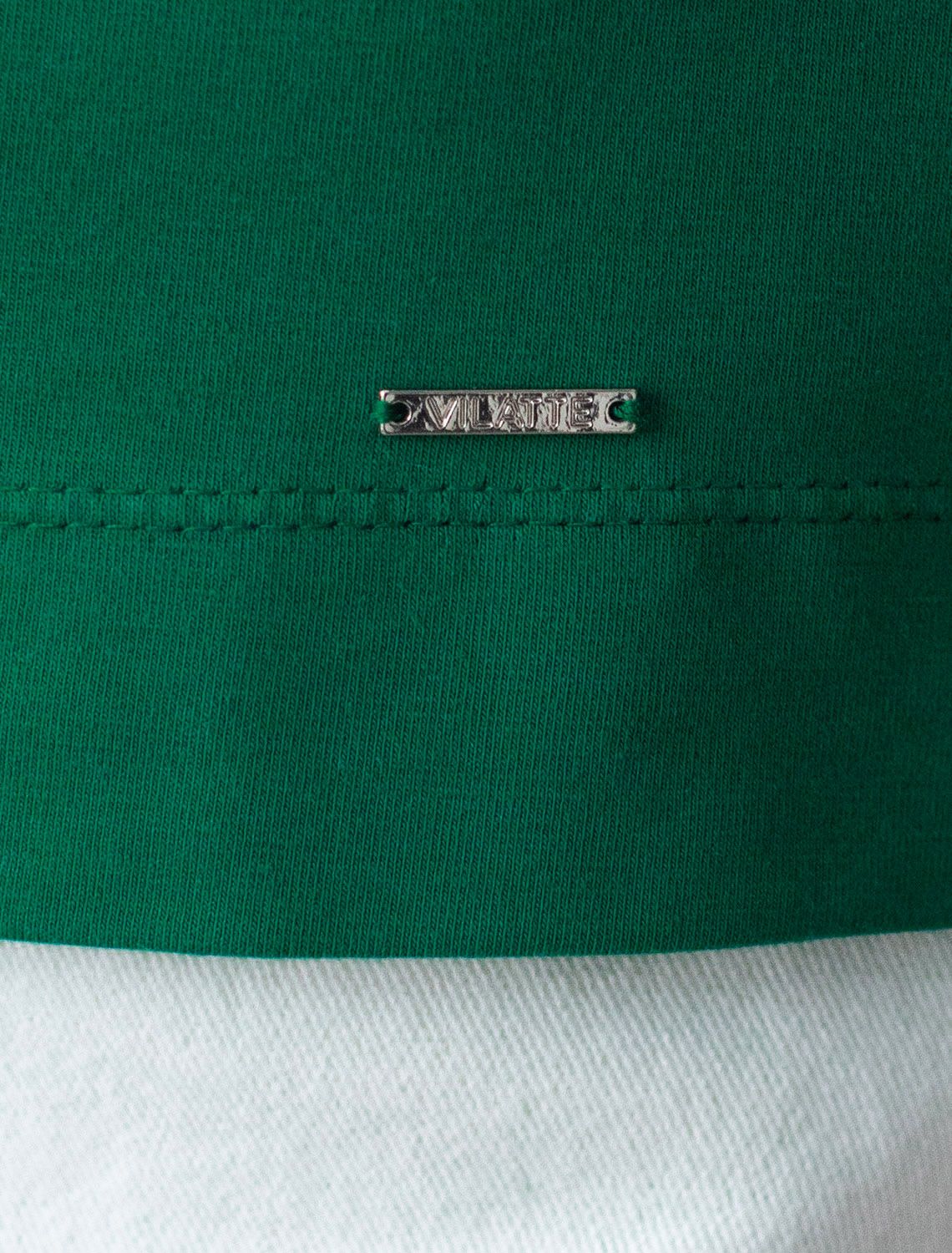 Ст.цена 990р Топ из премиального хлопка с эластаном D43.201 зеленый