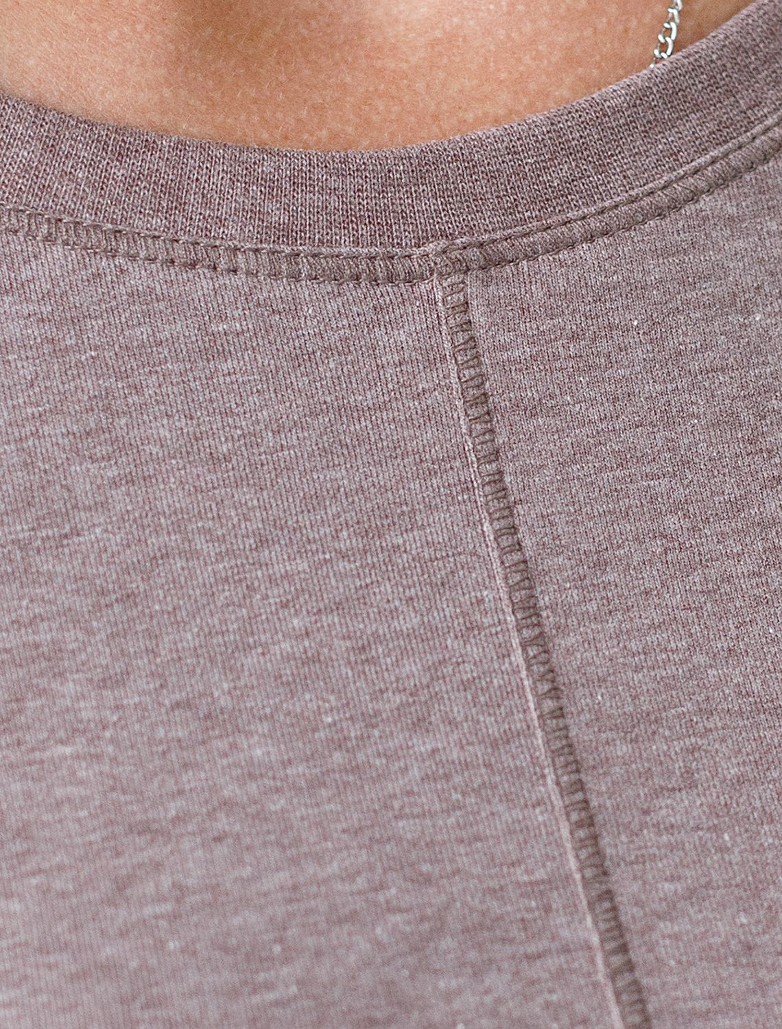 Ст.цена 1490р Лонгслив из премиального хлопка с эластаном D49.116 кофейный меланж