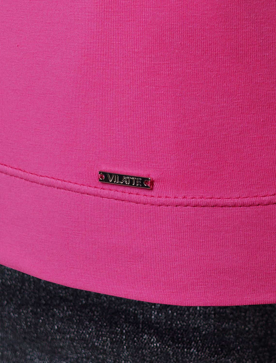 Ст.цена 990р Топ из премиального хлопка с эластаном D43.201 розовая фуксия