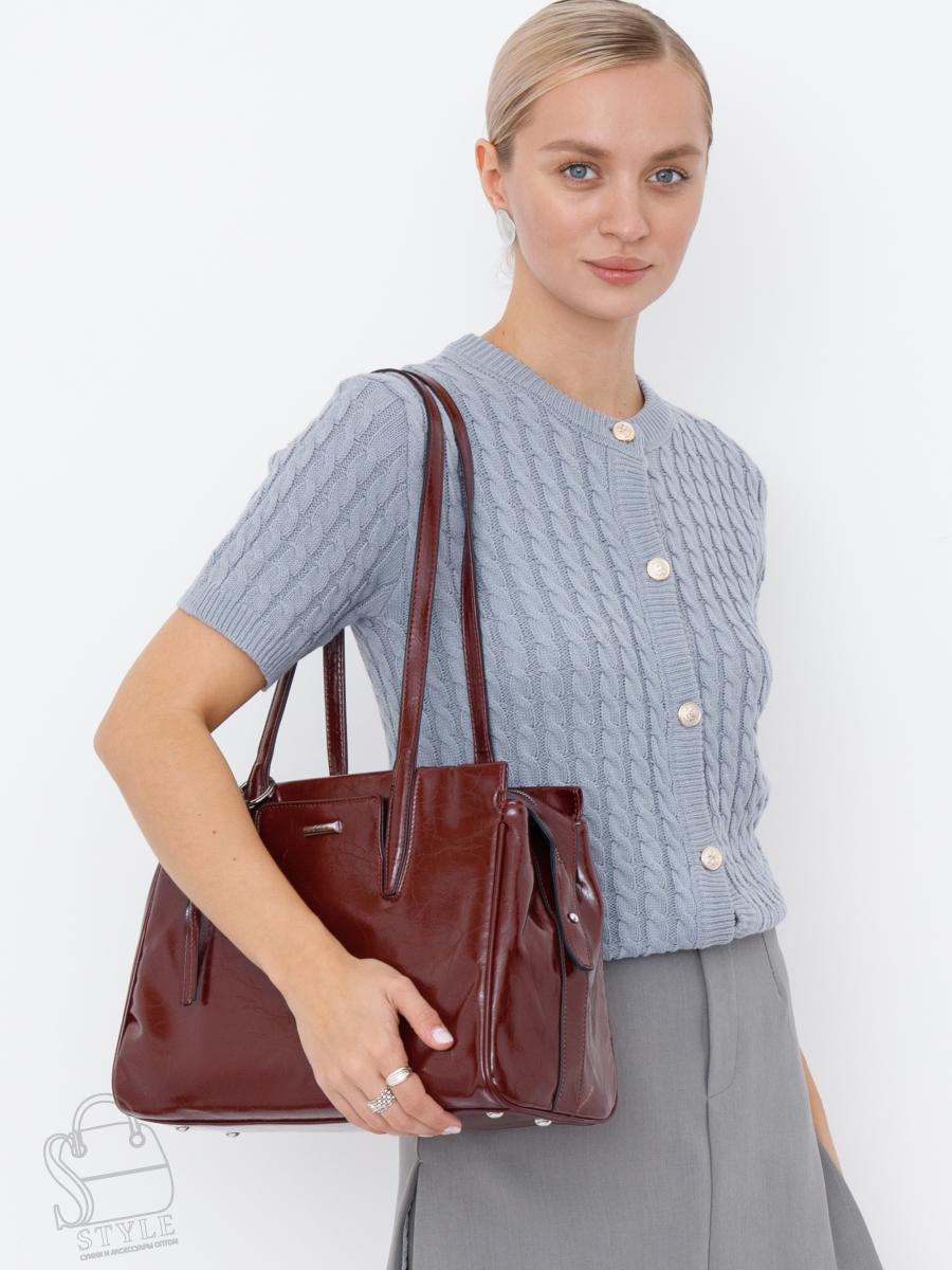 Сумка женская 51150L wine red Velina Fabbiano-Safenta