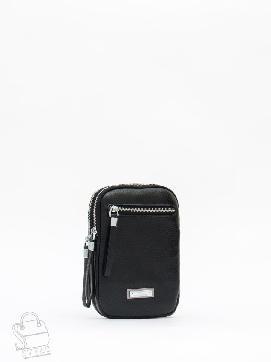 Сумка женская кожаная 1018C black Polina&Eiterou