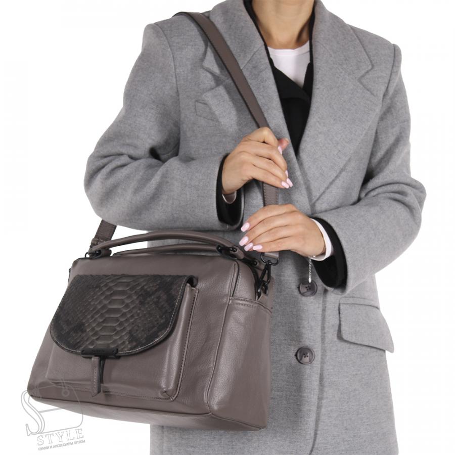 Сумка женская 575783 gray Velina Fabbiano-Safenta/30