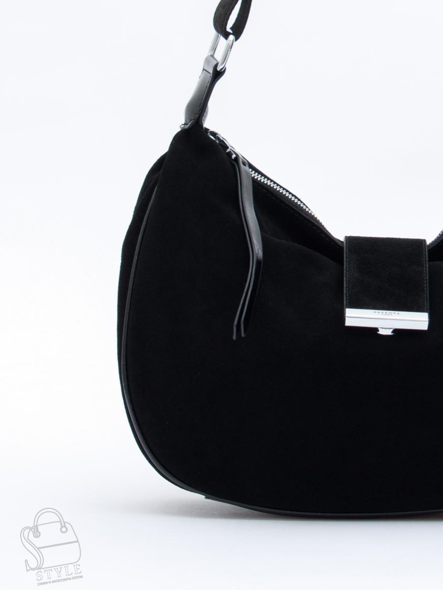 Сумка женская кожаная 91183MSS black Velina Fabbiano-Safenta