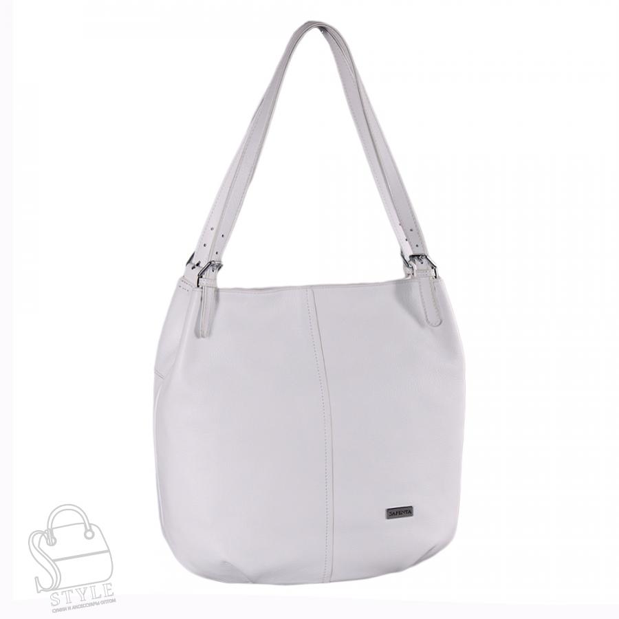 Сумка женская кожаная 99476 white Velina Fabbiano-Safenta/30