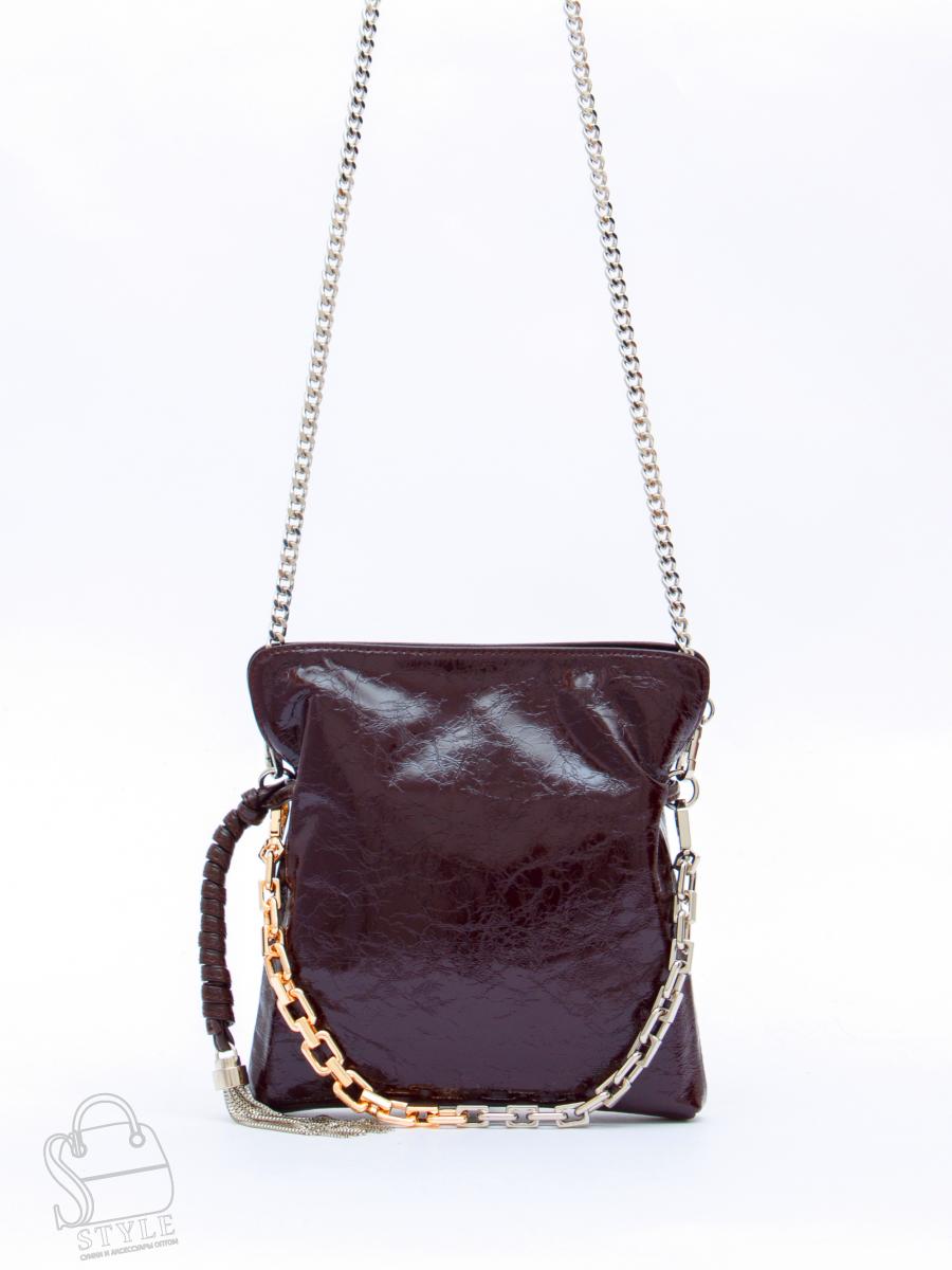 Сумка женская кожаная 6010-1L d.purple Polina&Eiterou