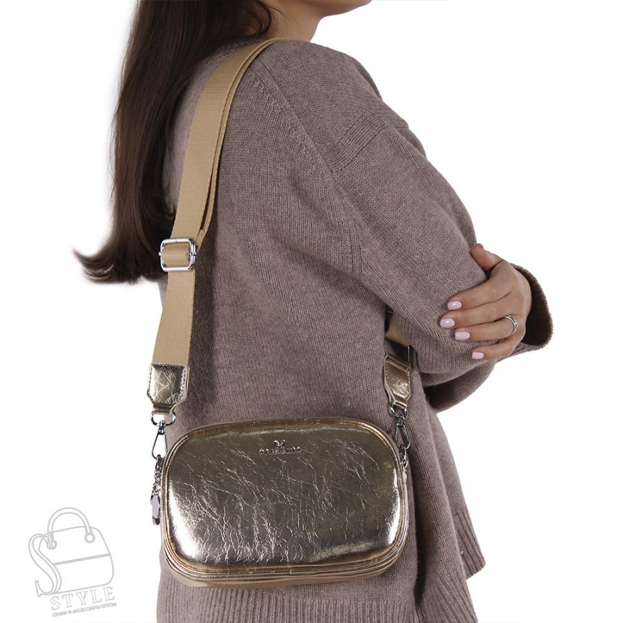 Сумка женская 0065-1AM gold Alex&Mia