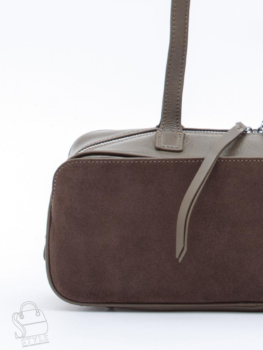 Сумка женская кожаная 6658-1VG gray Vitelli Grassi