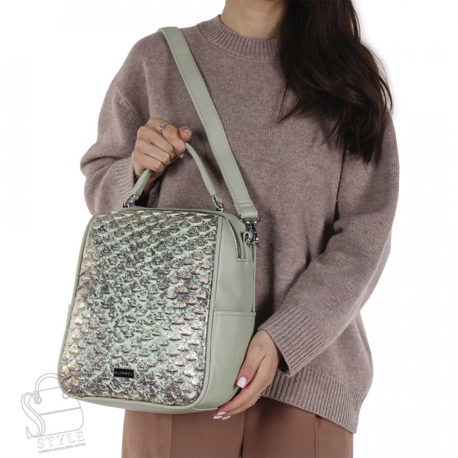 Рюкзак женский 69088-2 l.green Velina Fabbiano-Safenta/50