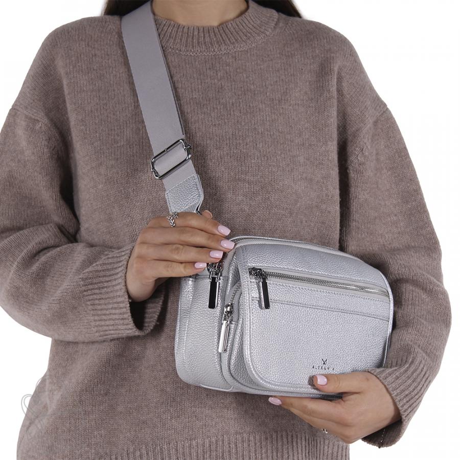 Сумка женская 8855CD silver Alex&Mia/30