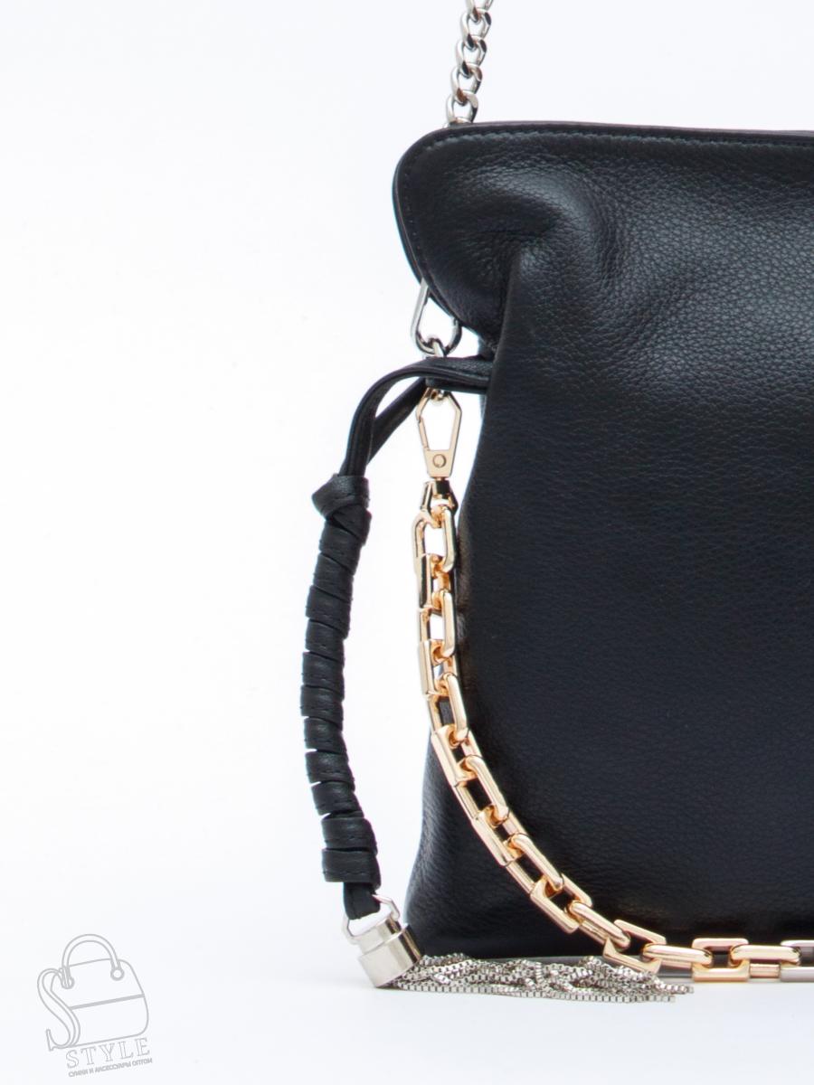 Сумка женская кожаная 6010-2L black Polina&Eiterou