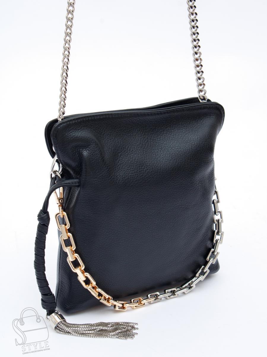 Сумка женская кожаная 6010-2L black Polina&Eiterou