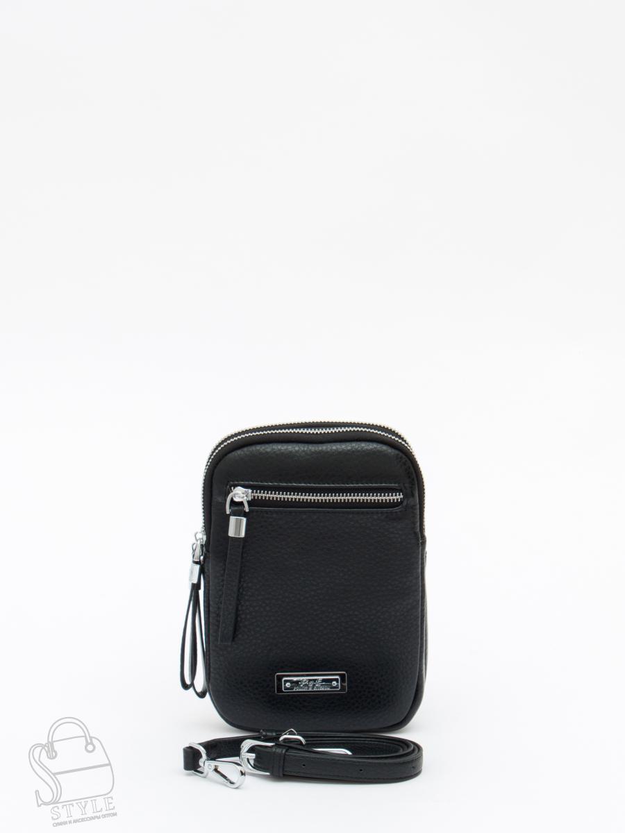 Сумка женская кожаная 1018C black Polina&Eiterou