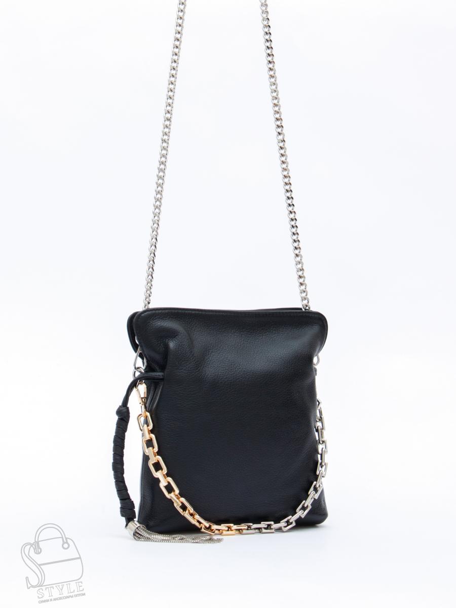 Сумка женская кожаная 6010-2L black Polina&Eiterou
