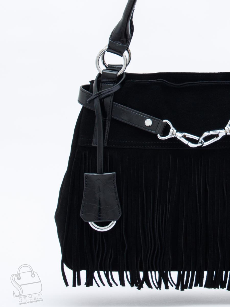 Сумка женская кожаная 98400MSS black Velina Fabbiano-Safenta
