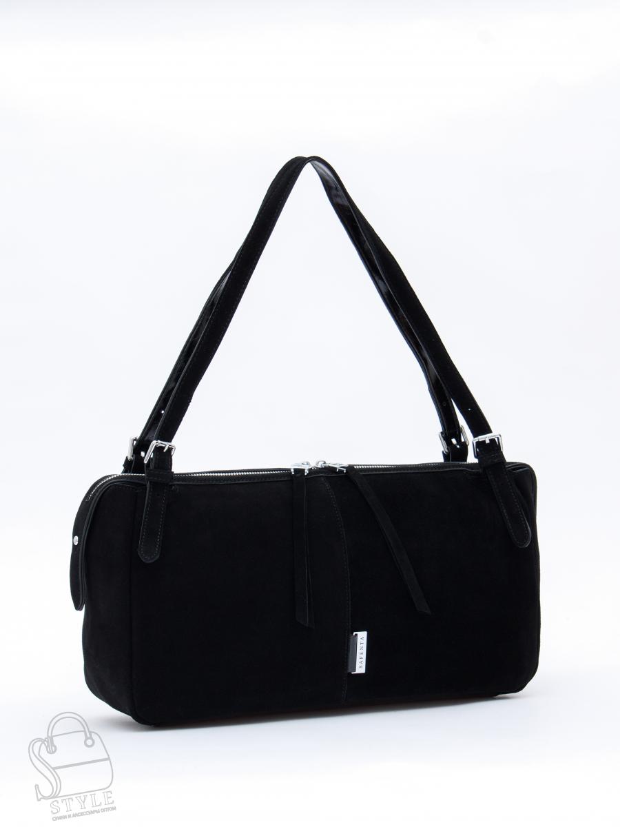 Сумка женская кожаная 91187MSS black Velina Fabbiano-Safenta