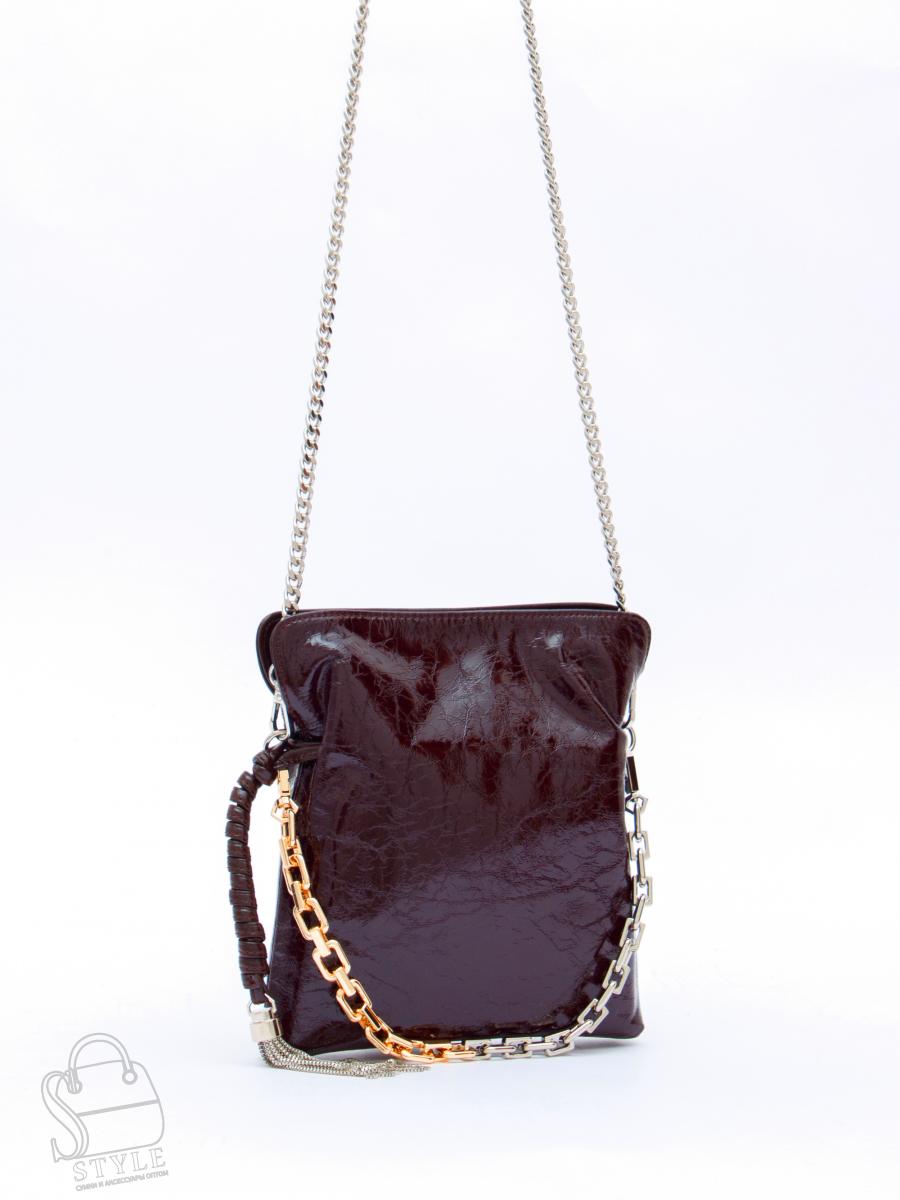 Сумка женская кожаная 6010-1L d.purple Polina&Eiterou