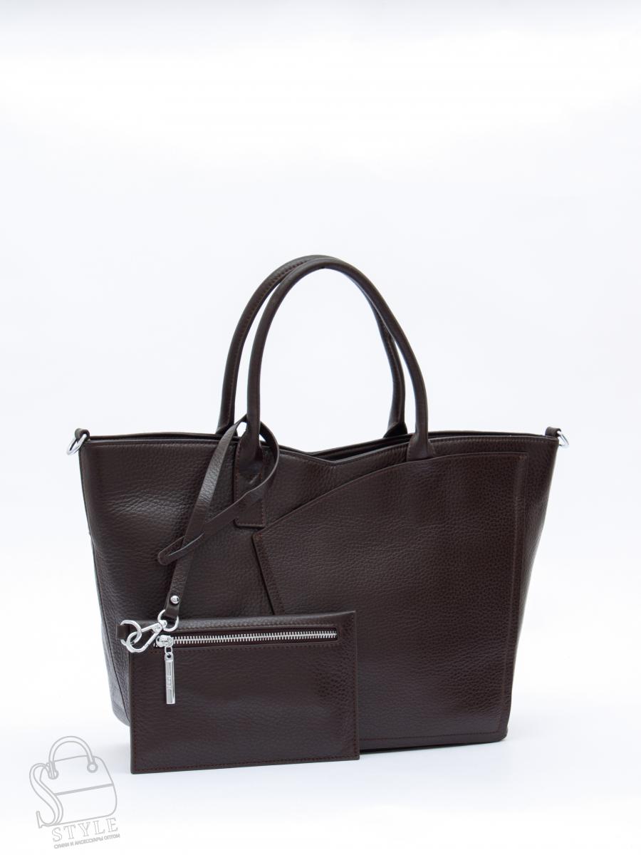 Сумка женская кожаная 1059C coffee Polina&Eiterou