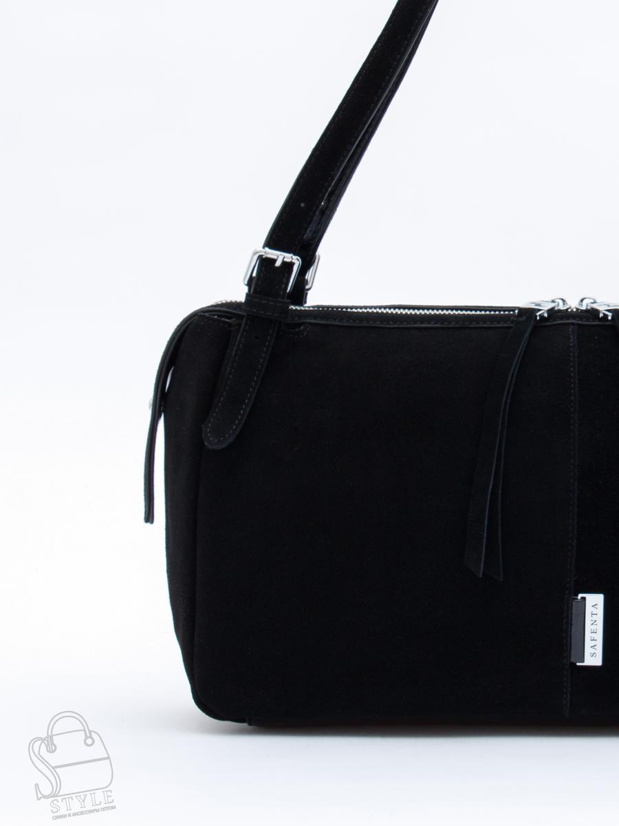 Сумка женская кожаная 91187MSS black Velina Fabbiano-Safenta