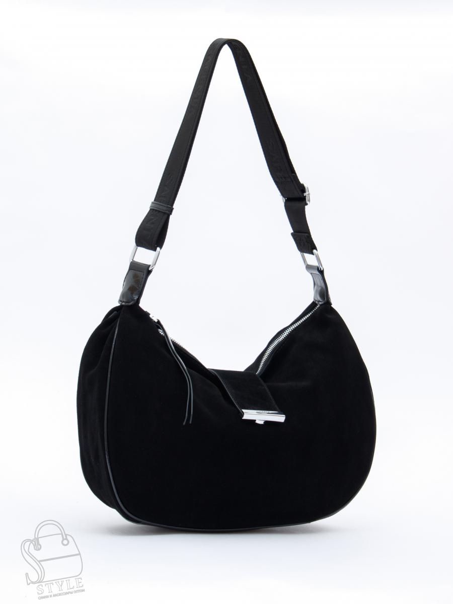 Сумка женская кожаная 91183MSS black Velina Fabbiano-Safenta