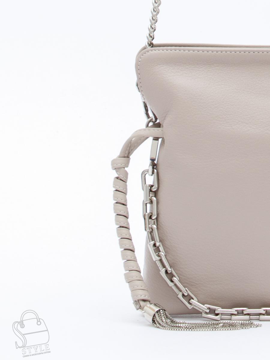 Сумка женская кожаная 6010-2L apricot rice Polina&Eiterou