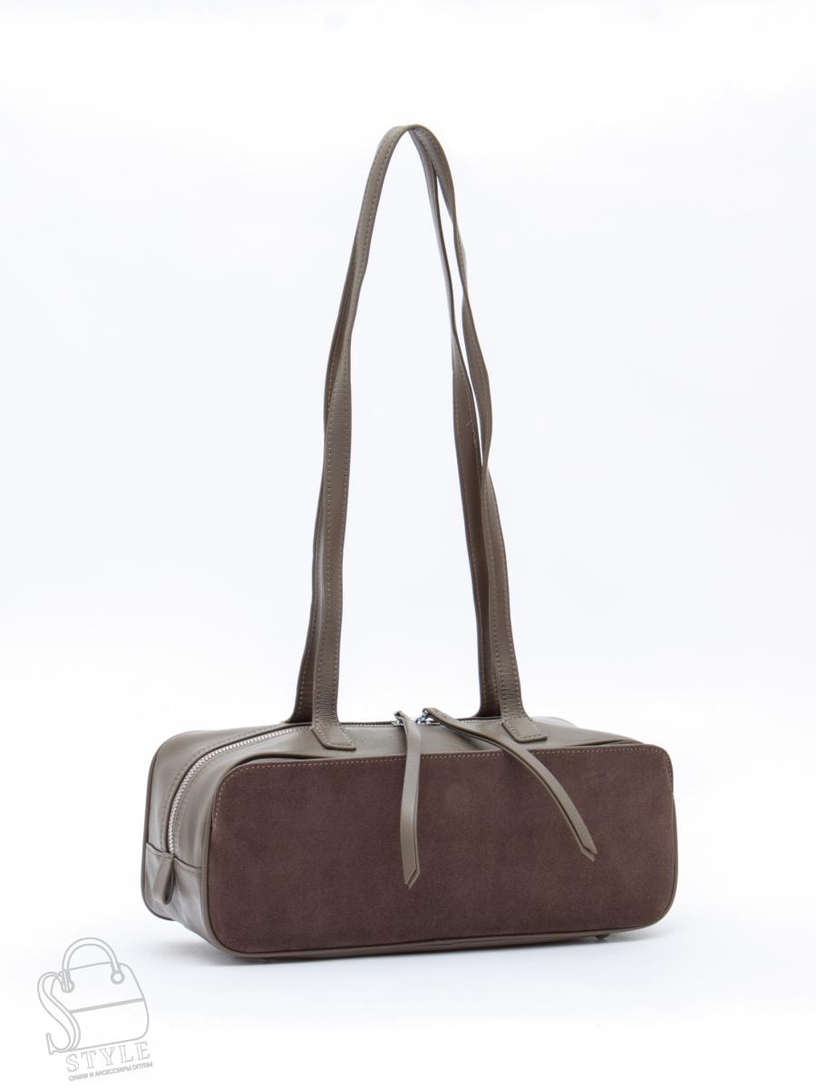 Сумка женская кожаная 6658-1VG gray Vitelli Grassi