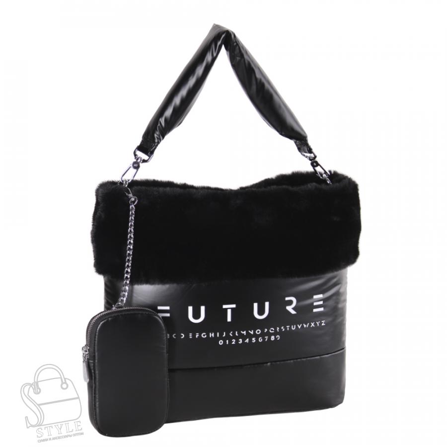 Сумка женская 5347-8283-18P black Polina&Eiterou