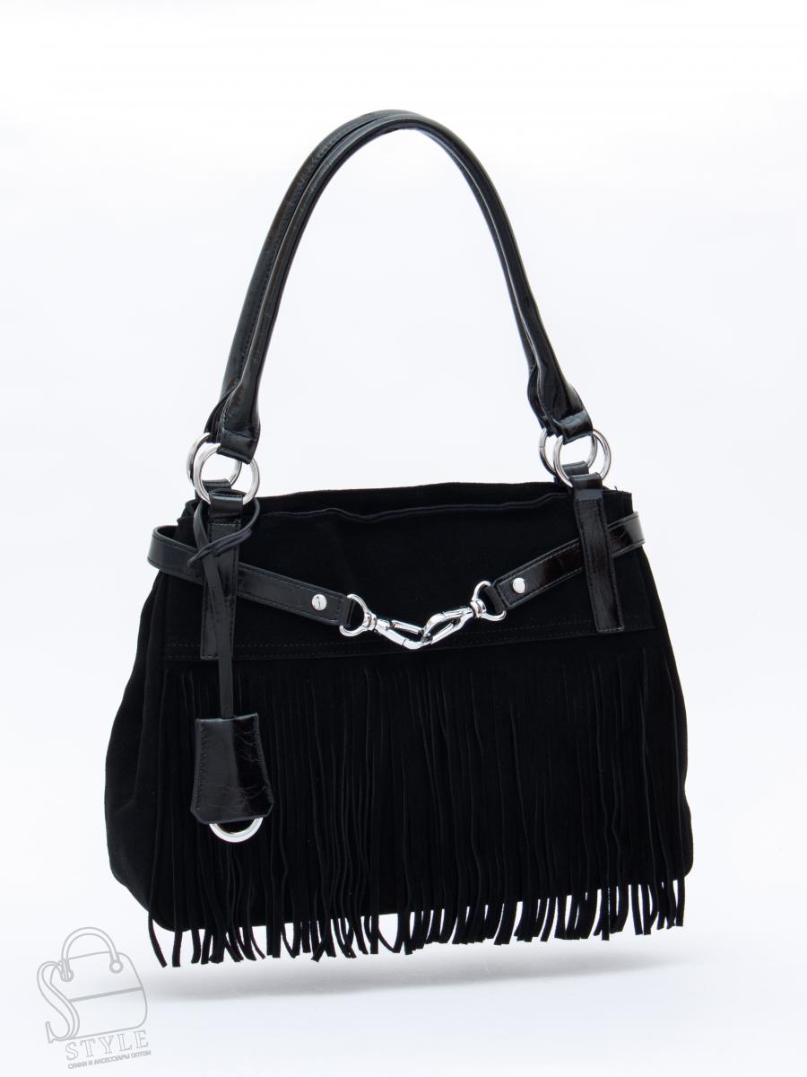 Сумка женская кожаная 98400MSS black Velina Fabbiano-Safenta