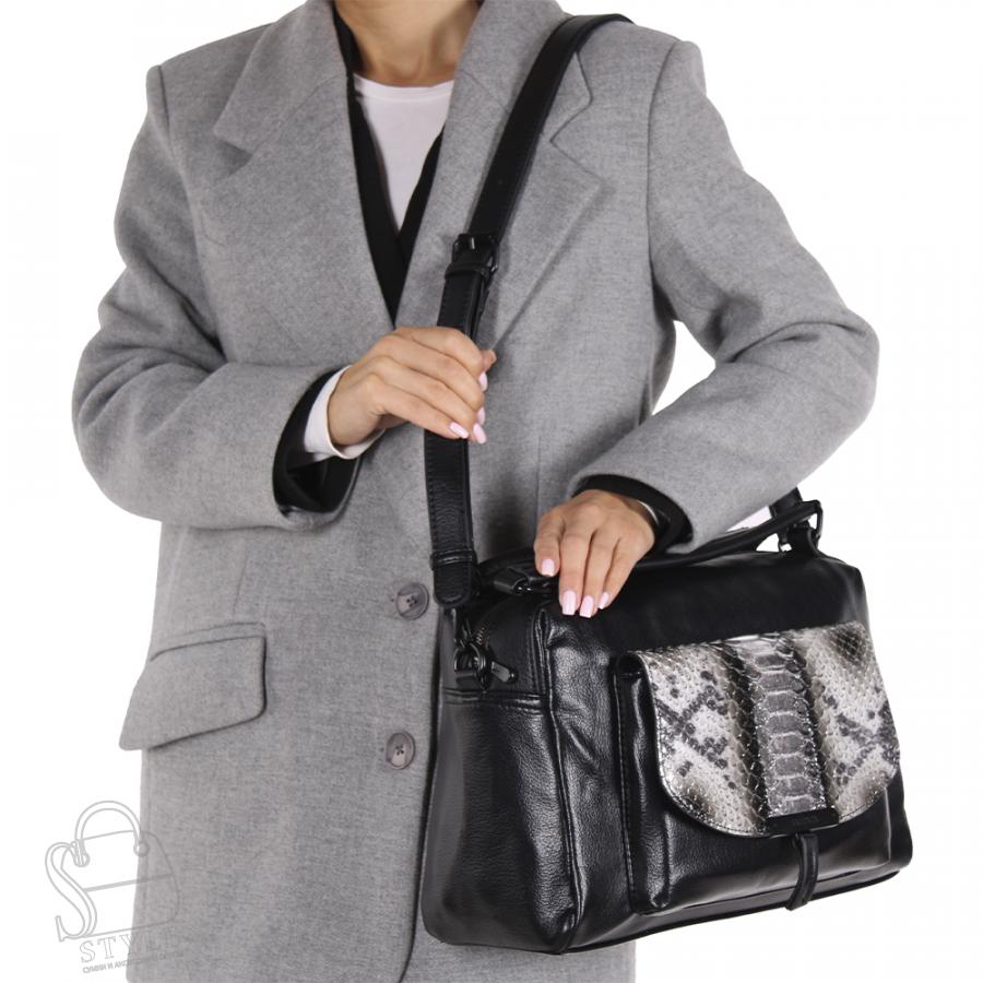 Сумка женская 575783 black Velina Fabbiano-Safenta/30