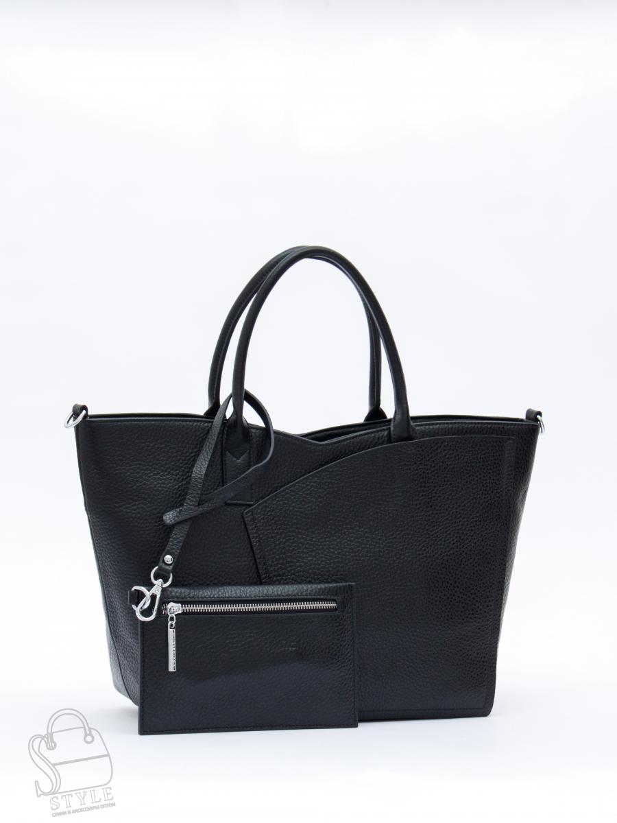 Сумка женская кожаная 1059C black Polina&Eiterou