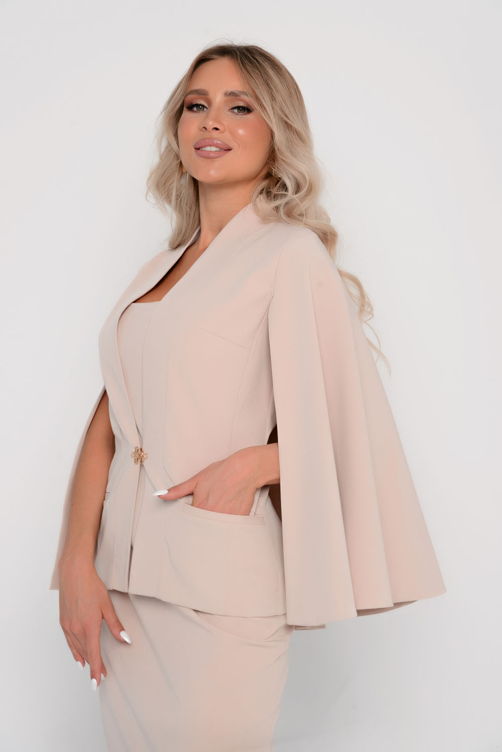 Жакет DuSans 0583-Р кремовый