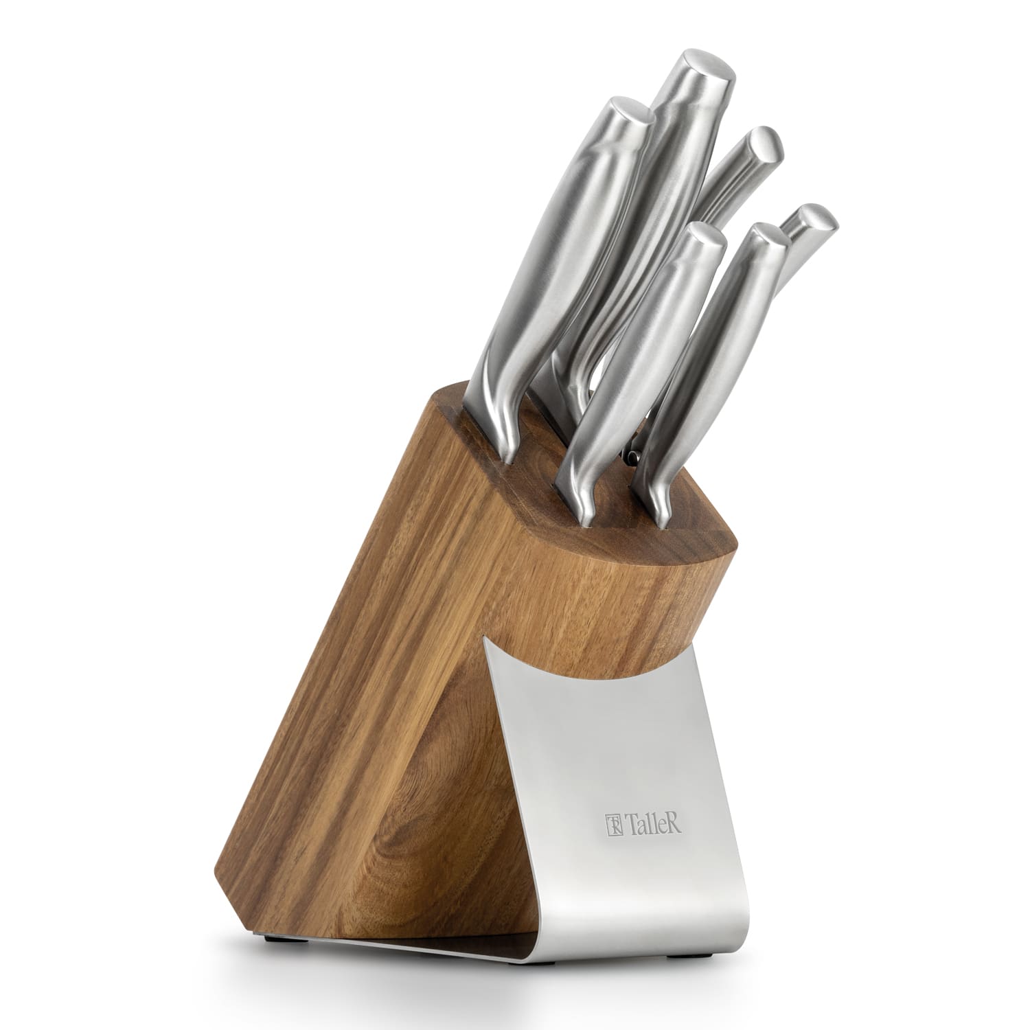 3902 р. 4820 р. Набор ножей TalleR TR-22017 4 ножа, ножницы и подставка Бригг