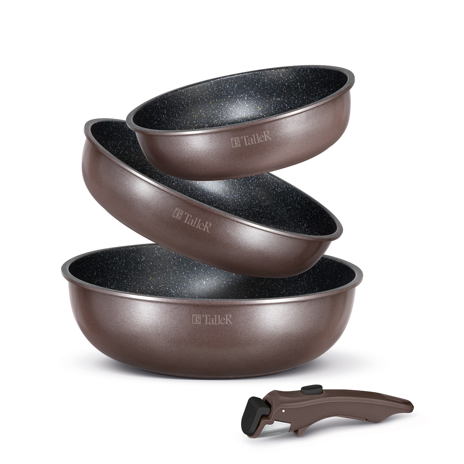 Набор посуды TalleR TR-44153 со съемной ручкой 4 предмета