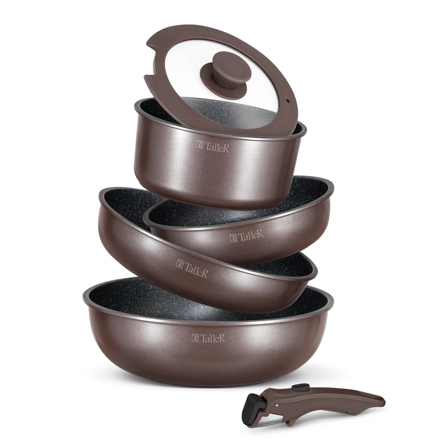 Набор посуды TalleR TR-44154 со съемной ручкой 6 предметов