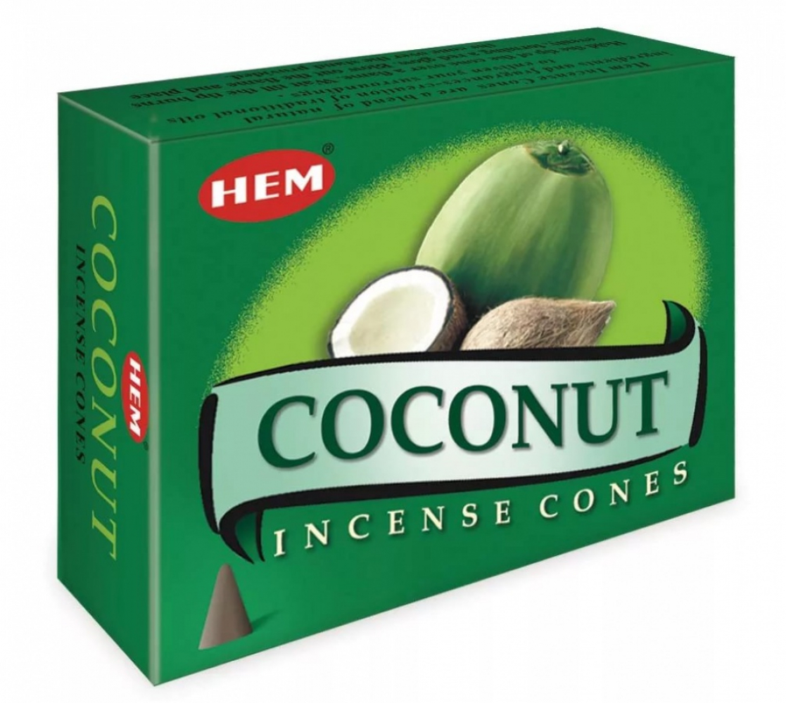 HEM Coconut Cones Благовоние конусы Кокос 10шт