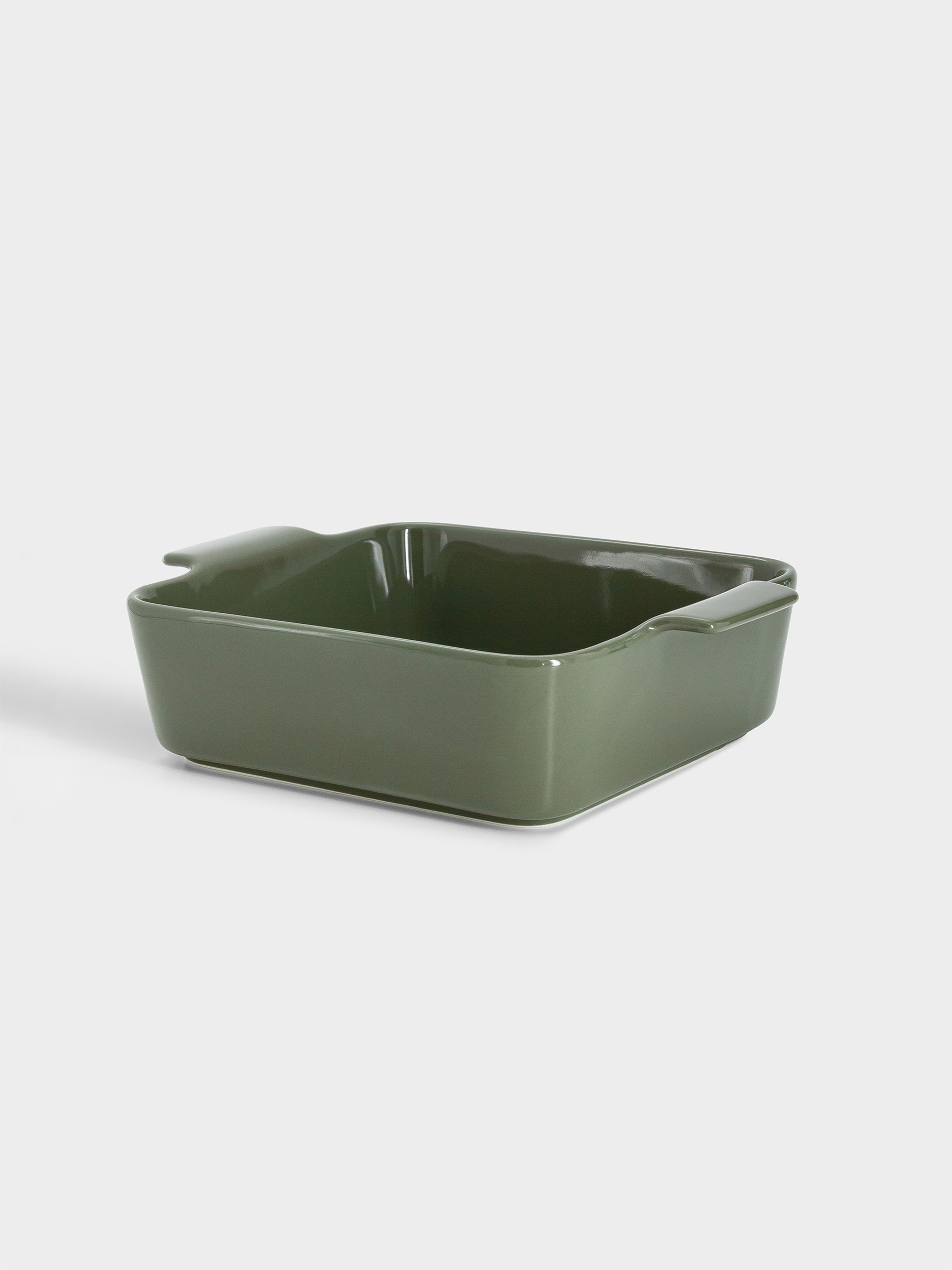 Форма для запекания, 24 см, фарфор P, квадратная, серо-зеленая, Indulgence