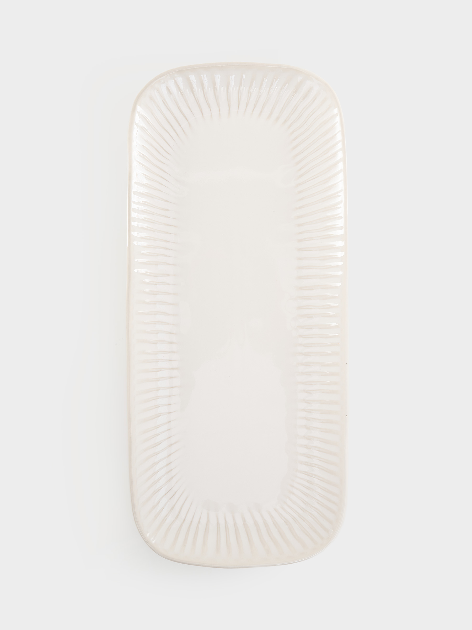 Блюдо, 36x16 см, прямоугольное, белое, Gallery