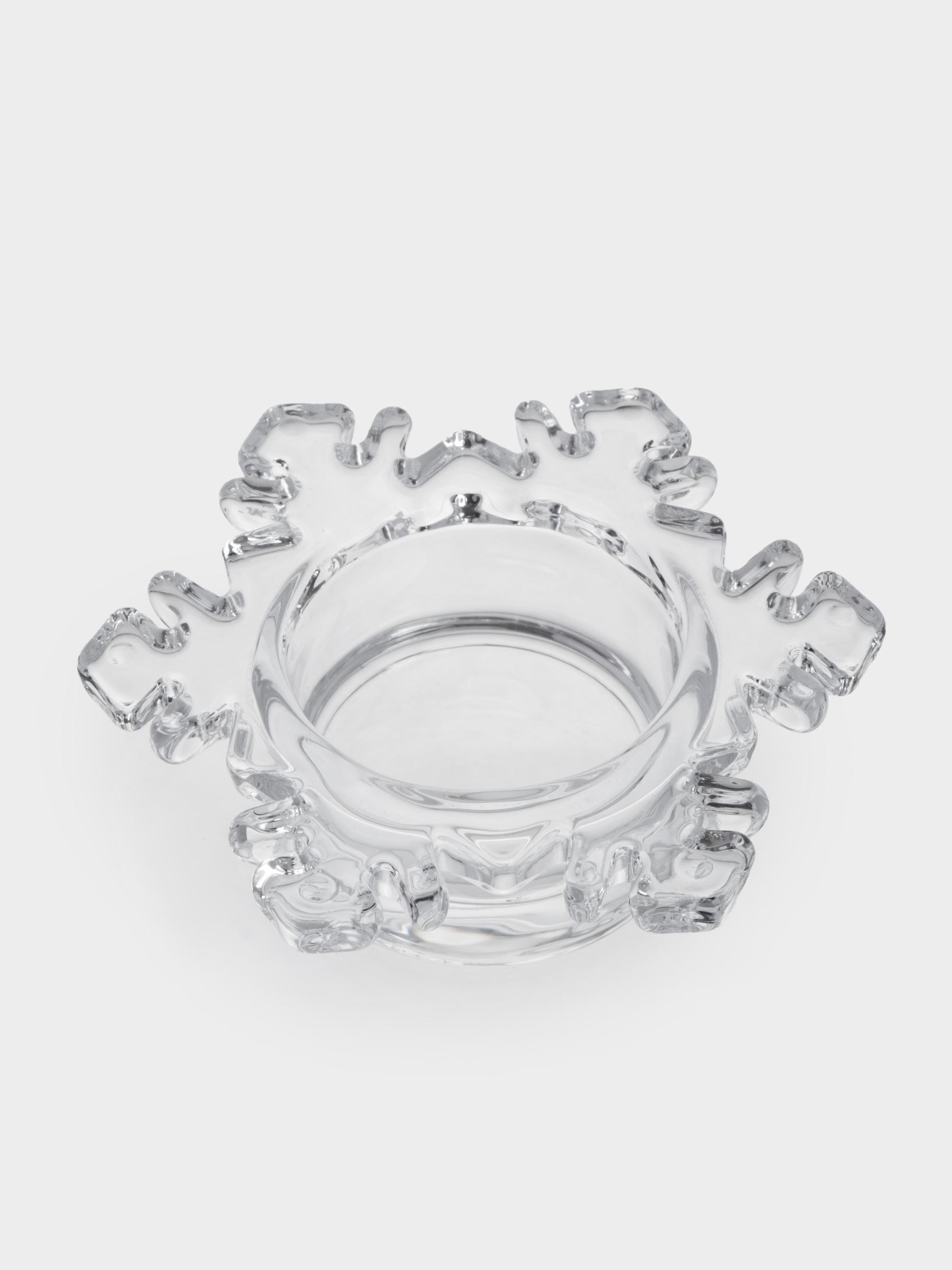 Подсвечник, 8 см, для чайной свечи, стекло, Снежинка, Event