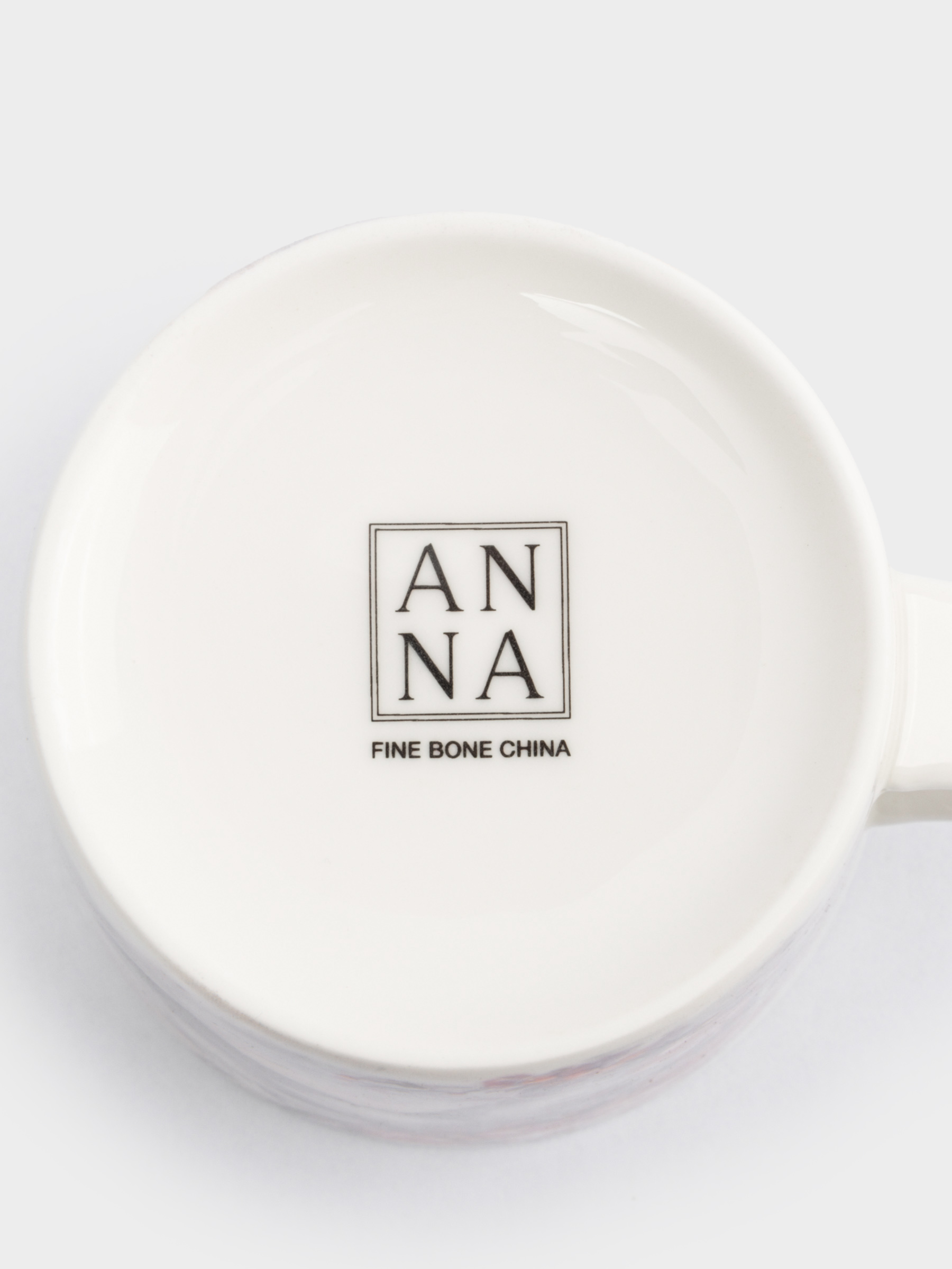 Кружка, 450 мл, фарфор F, белая, Лошадь с цветами, Horse